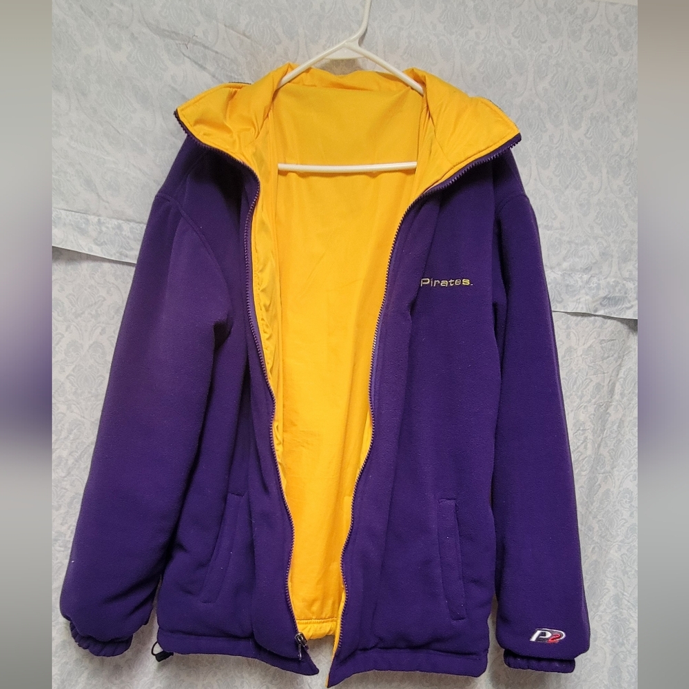 Purple/Yellow Reversible Jacket.